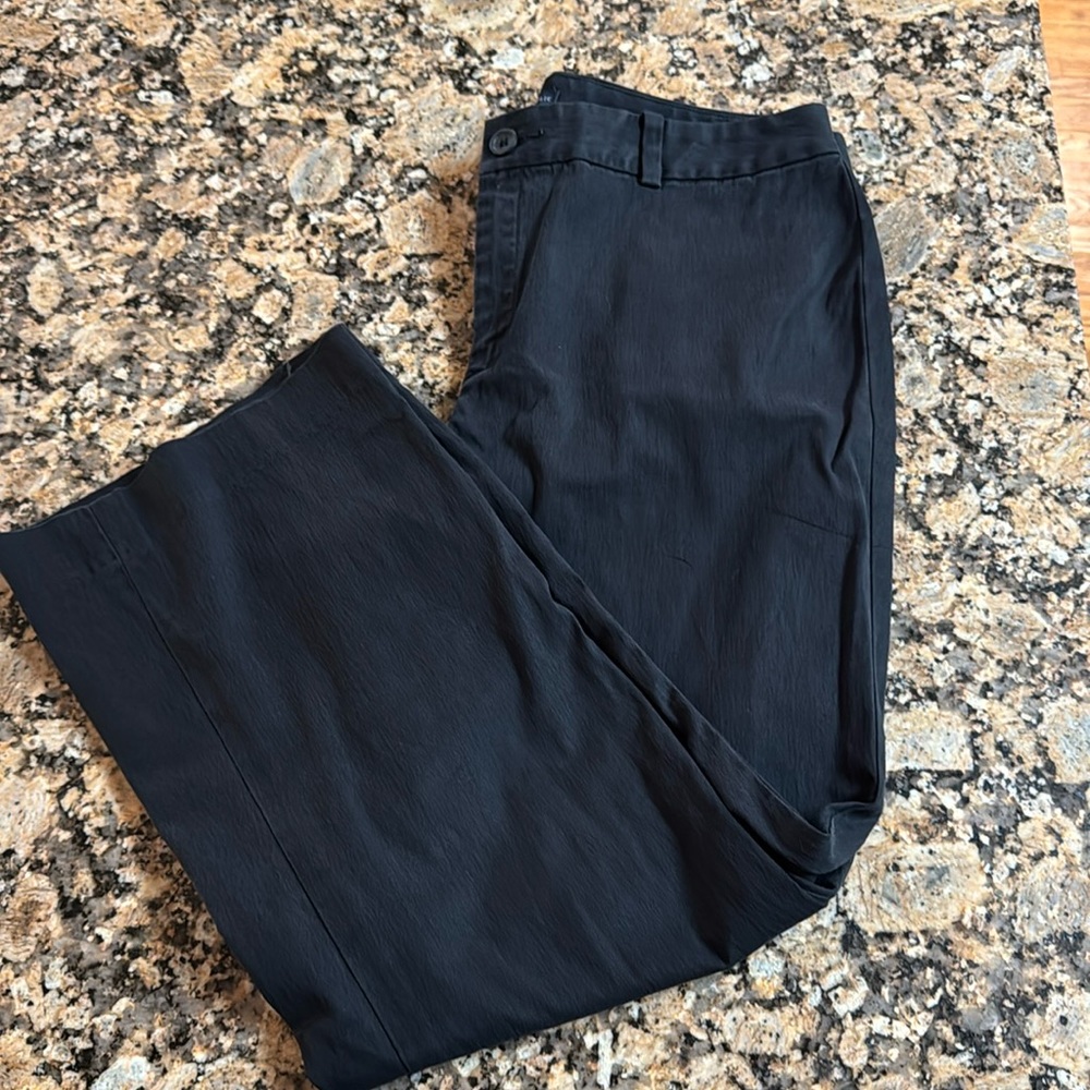 Woman’s Banana Republic cropped black pants. Size 10